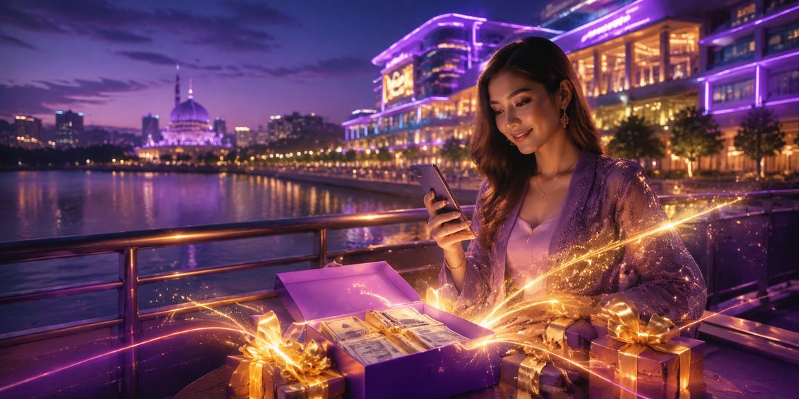 Wanita bertaruh pada kasino mudah alih di Putrajaya dengan rambut tradisional melayu